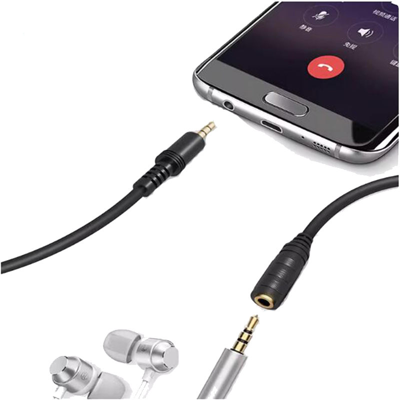 1.5/3/5/10M MP3/MP4 3.5mm Stereo Male To Male Jack Male To Female Audio Aux Extension Cable Cord For Computer Laptop