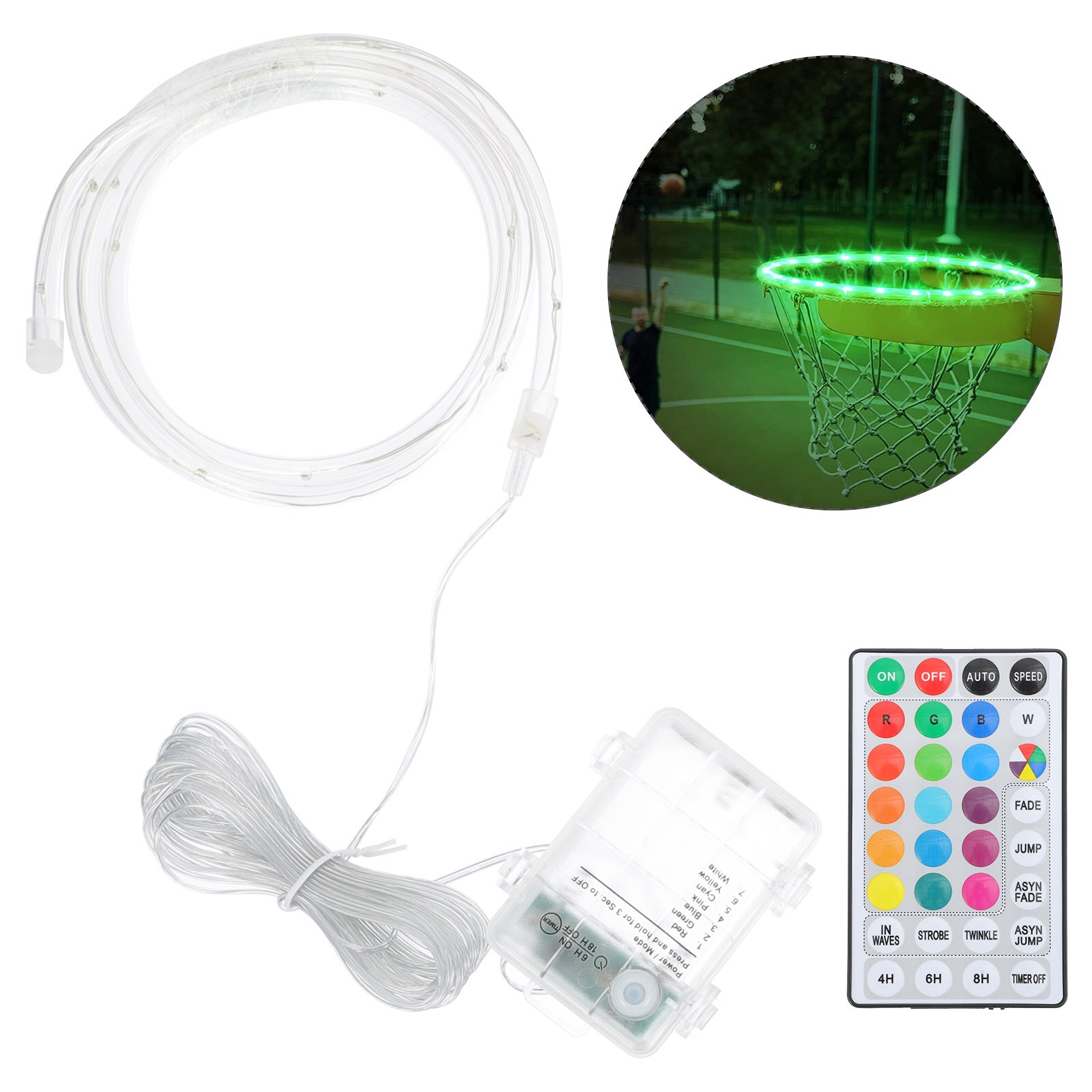 1 Set LED Light Strip Basketball Frame Lamp Basket Frame LED Lamp Basketball Frame Light for Outdoor Park