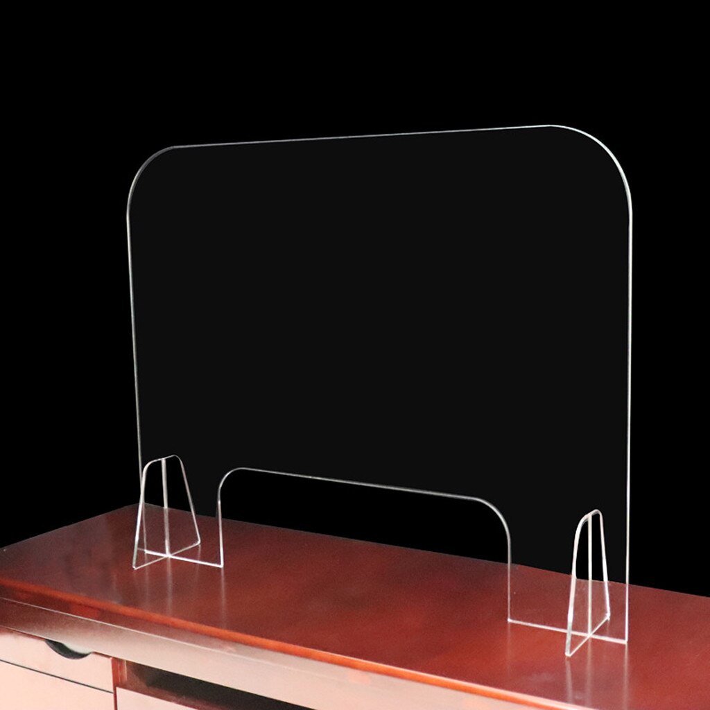 Protector acrílico para mostrador de 40x40cm, Protector de seguridad para restaurantes, tiendas, salones, gestión de la salud