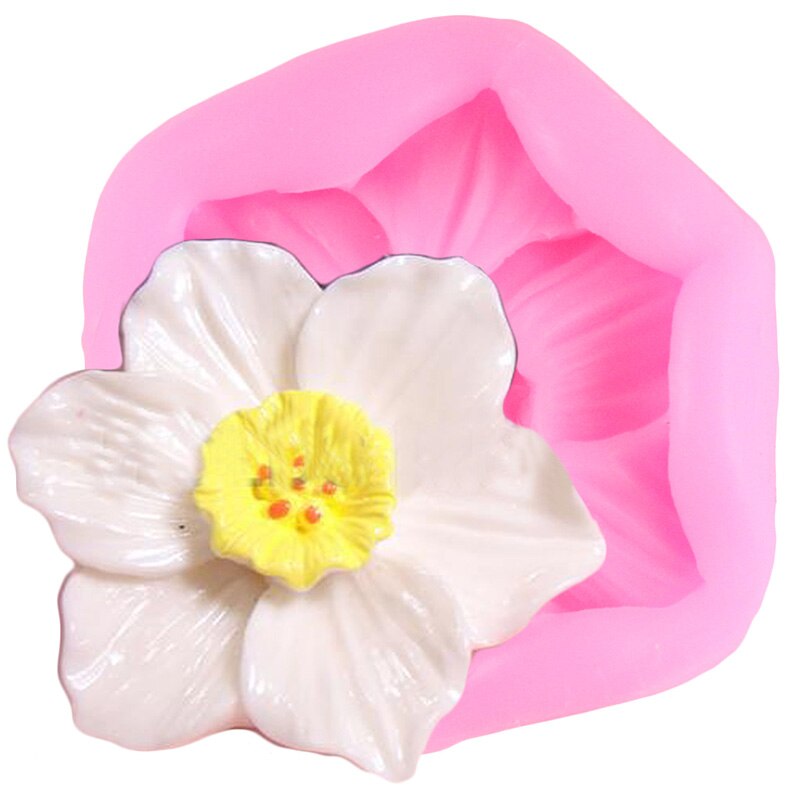 Flower Silicone Molds Rose Daisy Plumeria Cupcake Topper Fondant Cake Decorating Tools Candy Clay Chocolate Gumpaste Moulds: CC462