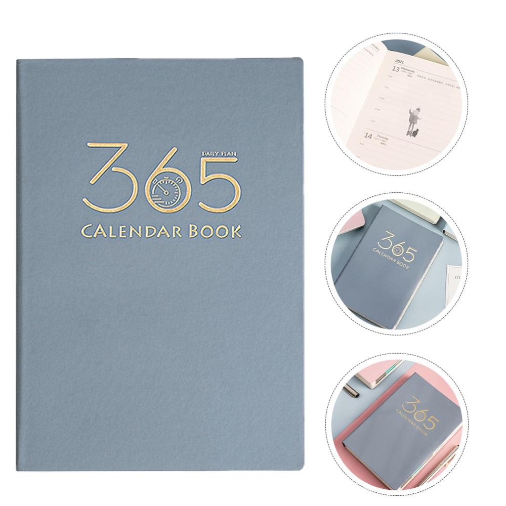 1Pc Yearly Planner Schedule Book Daily Planning Notepad Journey Book