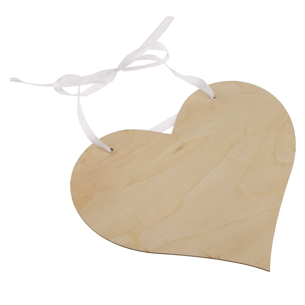 Here Comes The Bride Sign Heart Wood Page Boy Wedding Day Props
