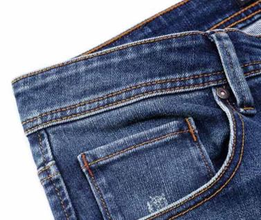 Xiaomi 90fen di alta elastico morbido, confortevole e sottile piccoli jeans diritti di formato 29-36 semplice casual pantaloni selvatici