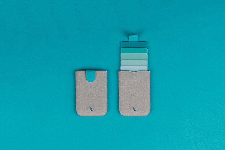 For Xiaomi DAX V2 Mini Slim Portable Card Holders Men Women ID Credit Card Holder Protector Gradient Wallet Business Cards Case: DAXv2Green