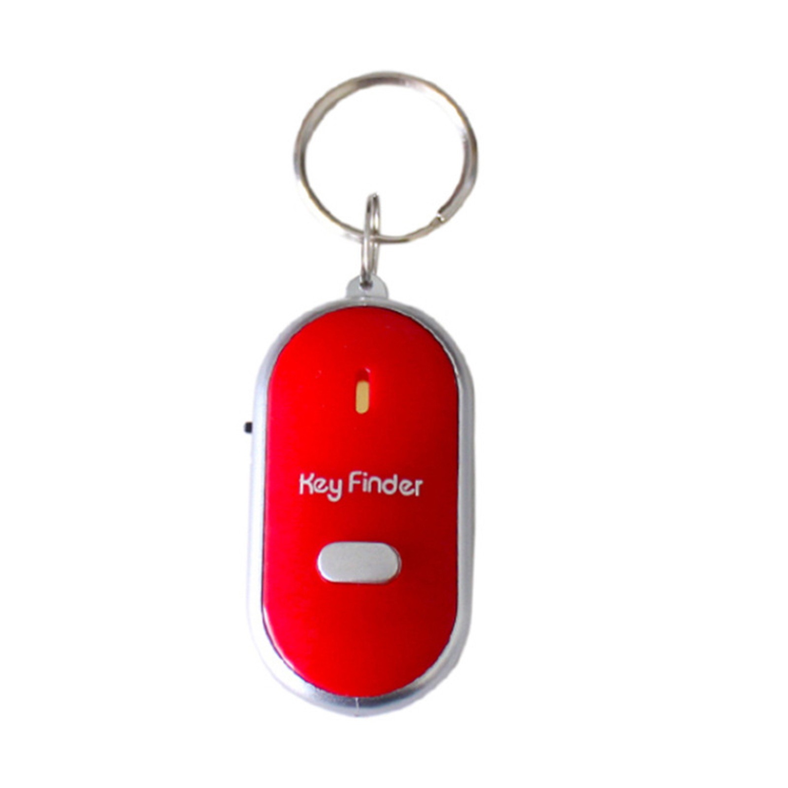 LED Key Finder Anti-Lost Locator Keychain Whistle Sound Control Locator Mini Portable Anti-lost Device Keychain: Red 