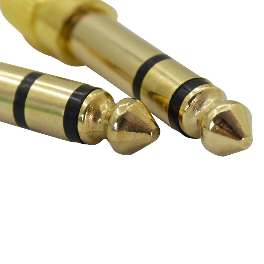 M MBAT 2Pcs 6.5MM Jack To 3.5MM Plug Connector Audio Adapter Audio Connector Converter Amplifier Musical Instrument Accessories