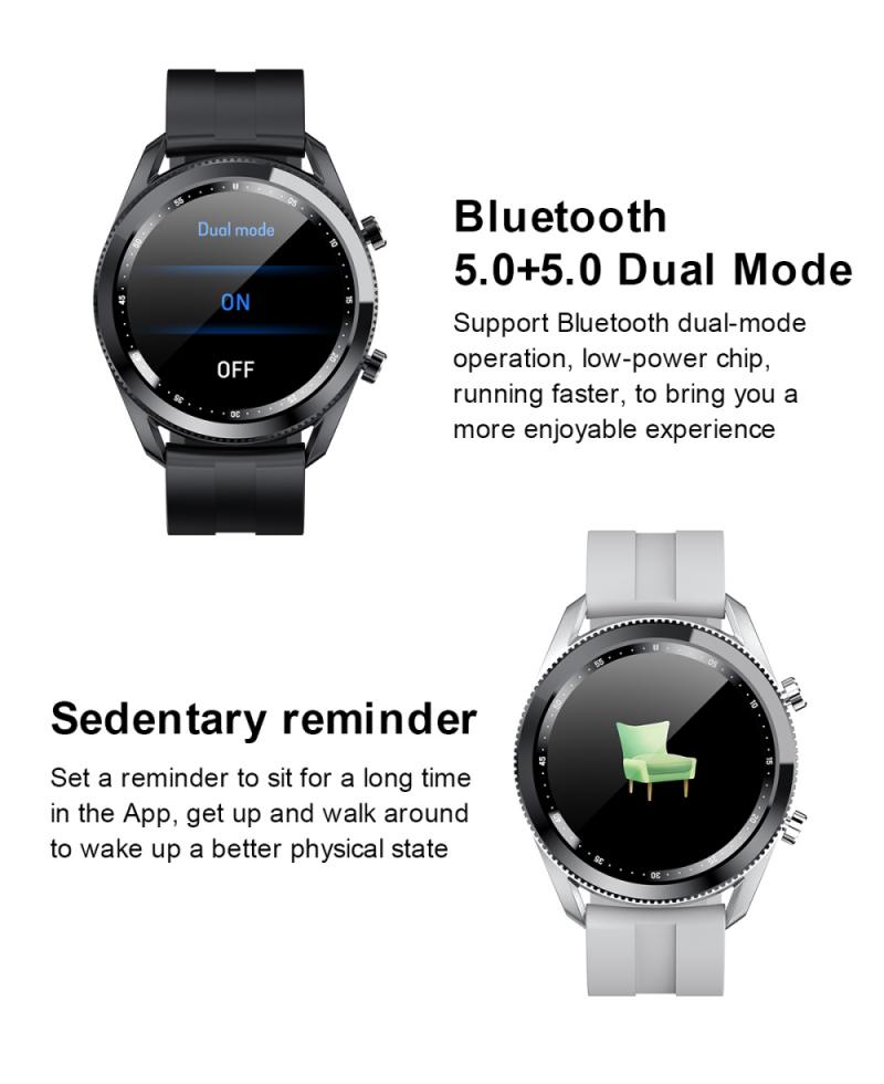 Smartwatch Mannen Full Touch Multi-Sport Modus Met L61 Smart Horloge Vrouwen Fitness Hartslagmeter Bluetooth Oproep Voor ios Android