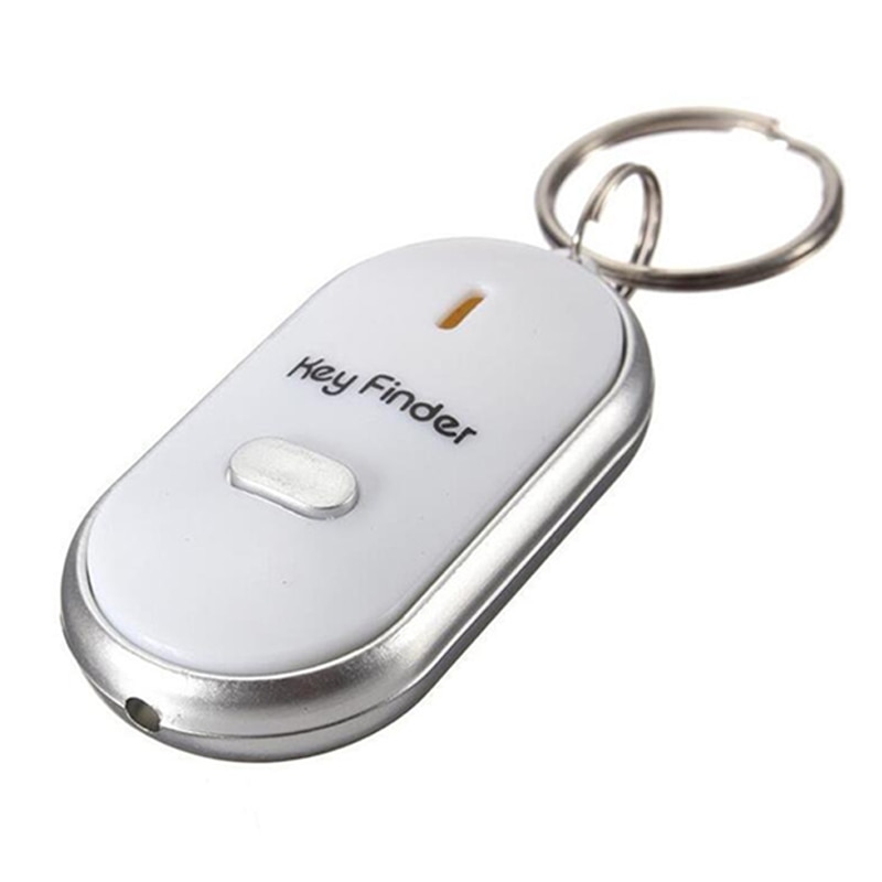 LED Key Finder Locator Find Lost Keys Chain Keychain Whistle Sound Control ND998