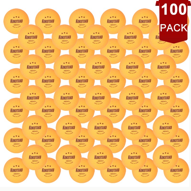 50/100pcs 3-Star Ping Pong Ball 40+ ABS 2.8g Table Tennis Balls White Orange Amateur Advanced Training Competition