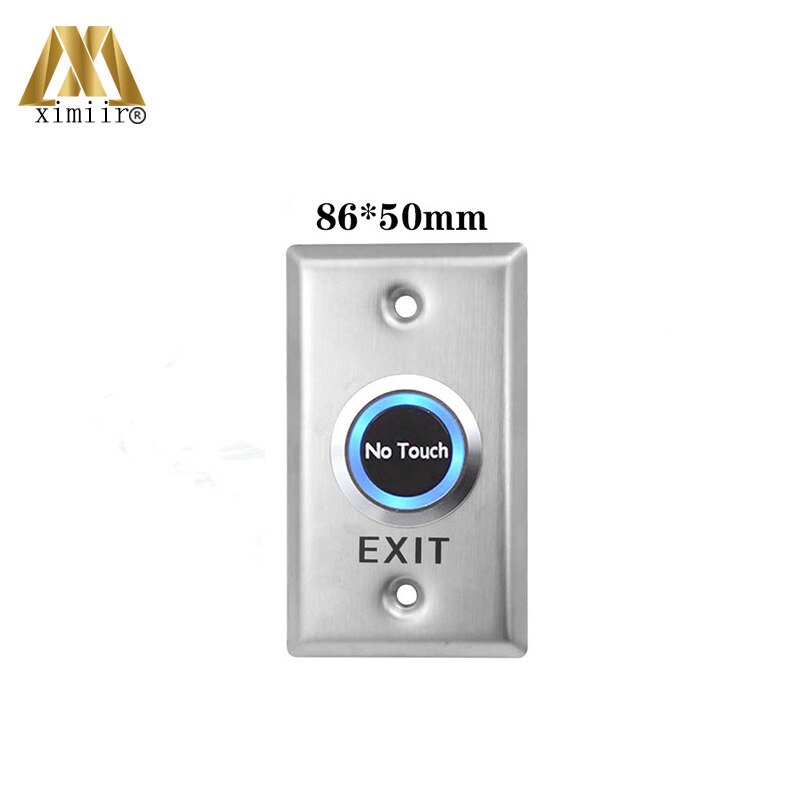 Stainless Steel Infrared No Touch Contactless Door Release Exit Button EI01 Door Sensor Switch LED Indication: EI01-C