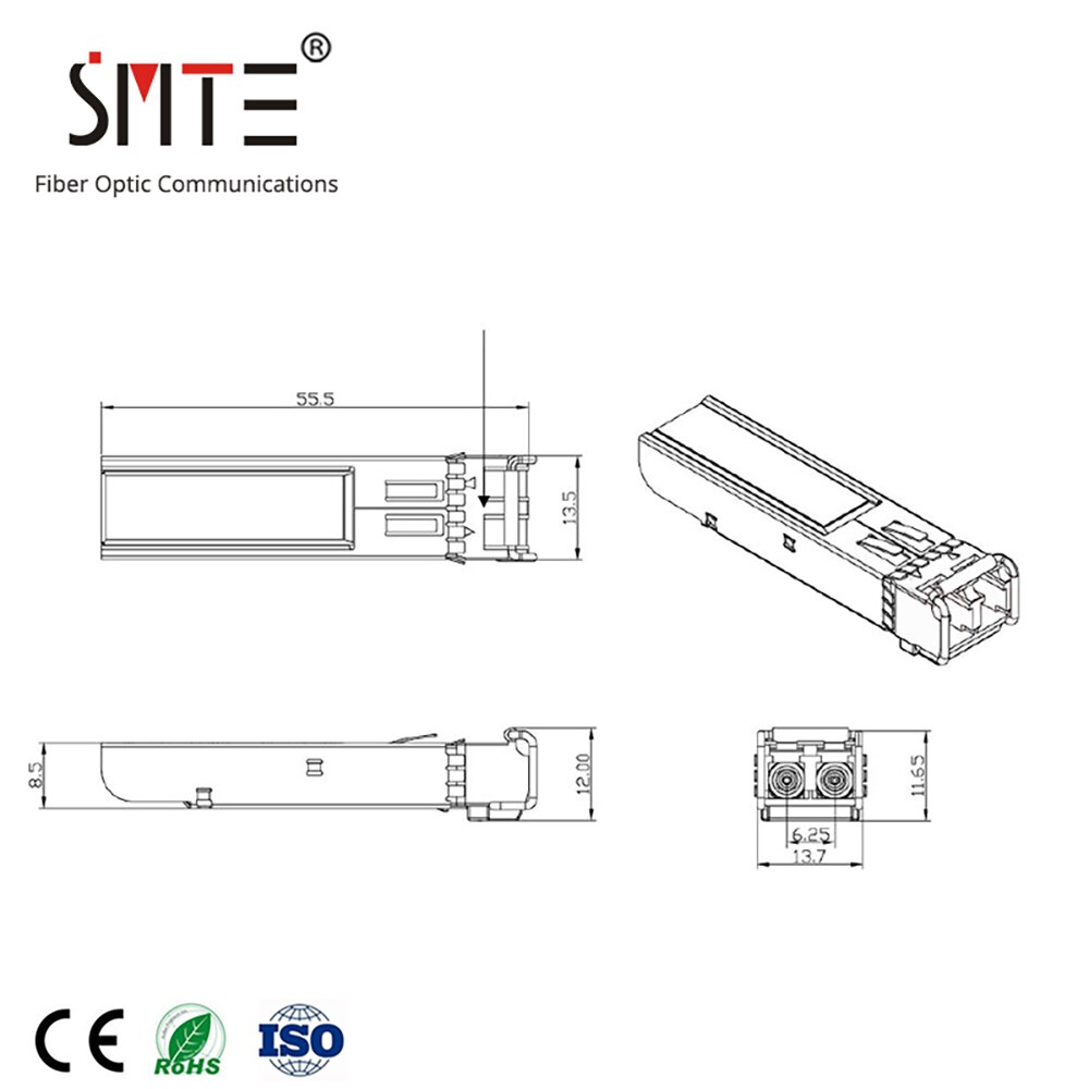 HW MTRS-1E21-01 10G-1310nm-1.4 km-SM-SFP + single-mode SFP fiber optische transceiver