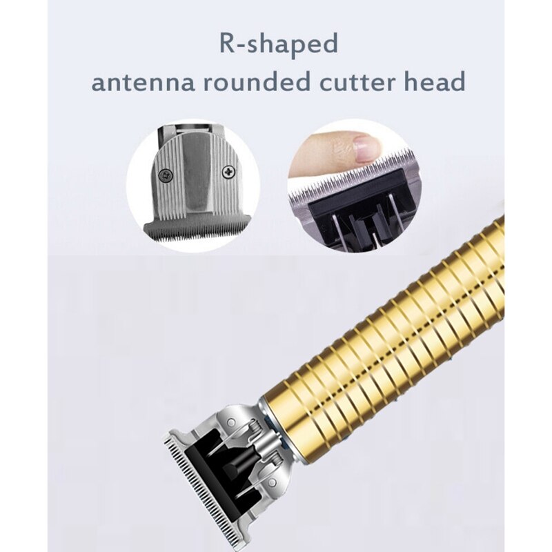 EAS-Portable Electric Pro T-Outliner Cordless Trimmer Wireless Hair Clipper Barber Tools Set