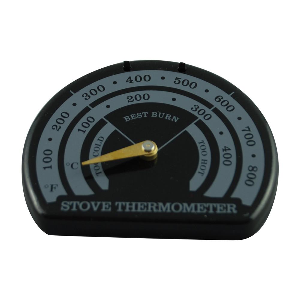 Magnetic Stove Flue Pipe Wooden Stove Thermometer Fireplace Stove Fan Meter Thermometer with Sensitivity Probe Home Tool