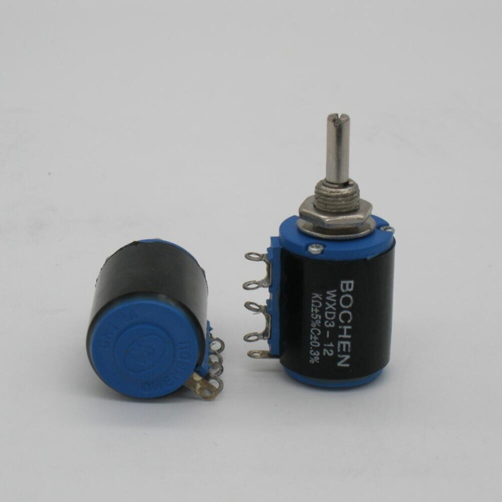 Potenciómetro de precisión de 2 piezas WXD3-12 1 W 220 ohm WXD3-12-1W 5 anillos multicírculo