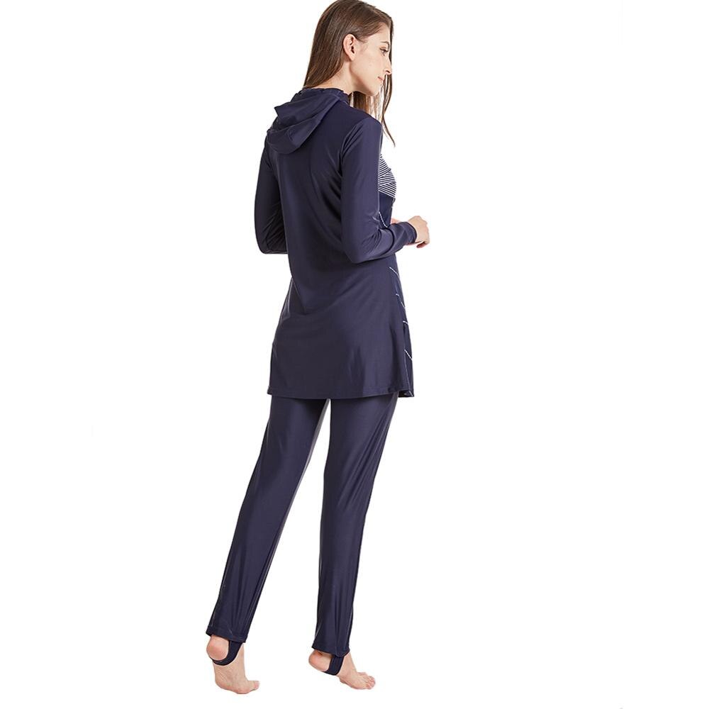 Burkini - Modest Muslim Swimwear - Full Coverage - Floral Print - Polyester