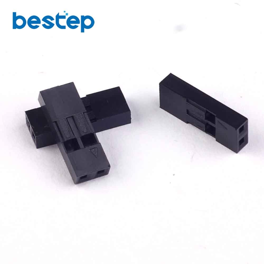 200 stk 2.54mm 2 pin 2p dupont stik dupont plast skal stik dupont jumper ledning kabel pin header