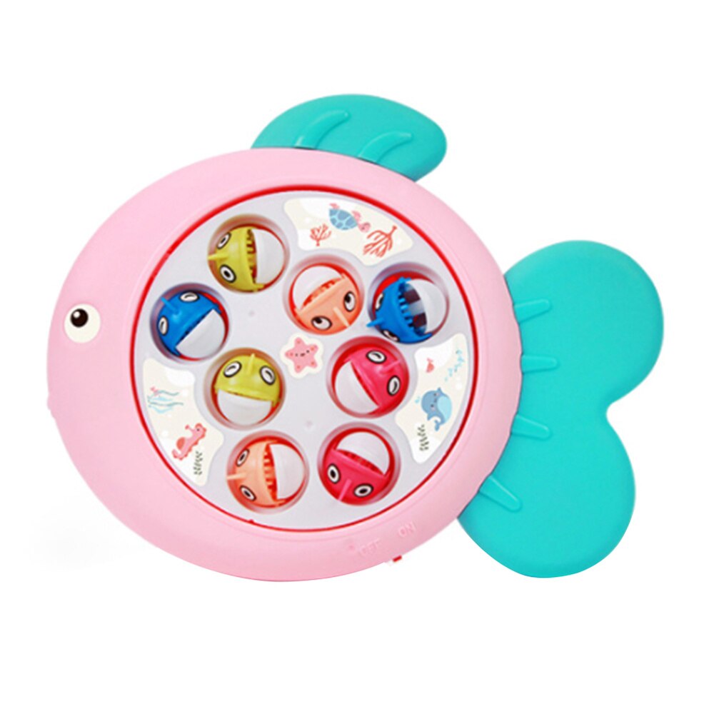 1 scatola di Elettronica di Gioco di Pesca Giocattoli di Cartone Animato Giocattolo Musicale Educativo Gioco di Alimentazione Accessori per la Casa per I Bambini senza Batteria (pi