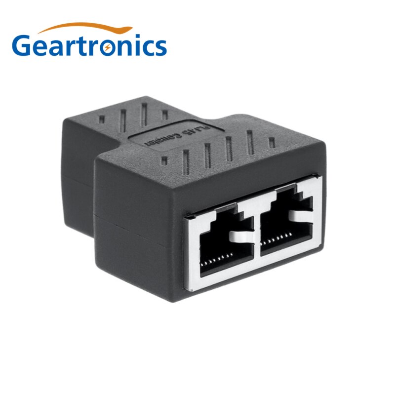 1 To 2 Ways Ethernet Cable Adapter Lan Cable Extender Splitter for Internet Cable Connection 1 Input 2 Output