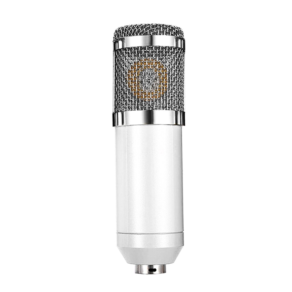 Condenser Microphone High Sensitivity Recording Microphone Recording Equipment: White