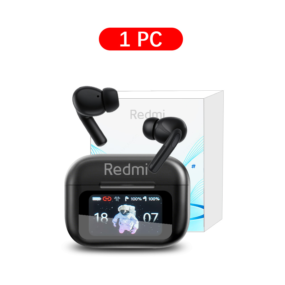 XIAOMI Redmi Bluetooth Earphones Touch Screen TWS Wireless Headphones Wireless 5.3 Headset ANC Noise Reduction Earbuds HD Mic: Chocolate