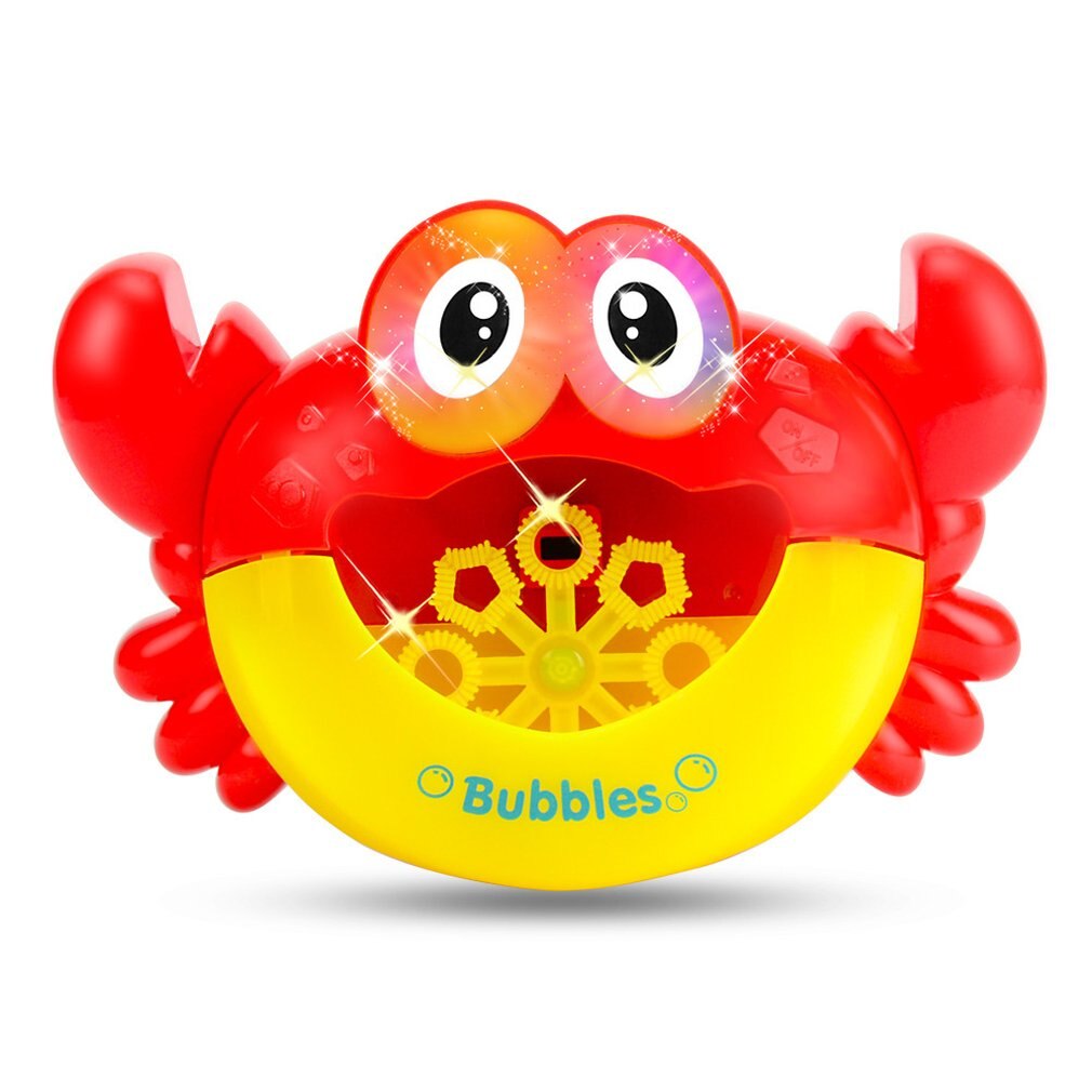 Battery Power Bubble Crabs Baby Bath Toy Funny Bath Bubble Maker Pool Swimming Bathtub Soap Machine Toys for Children Kids