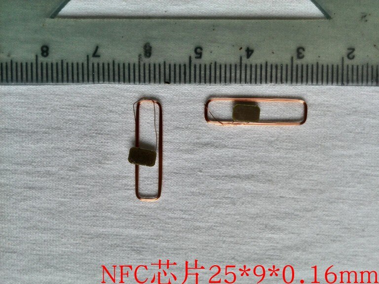 25*9*0.16mm 13.56 mhz nfc tag 213 cob och antenn ic taggar 10 st/lot passiv tag iso 14443a