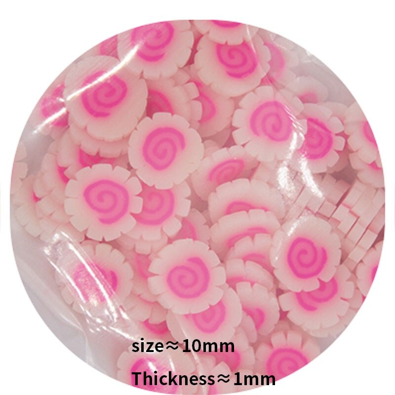 30g pizza sushi kager slik bønner form polymer ler skiver forslime fyldning diy håndværk håndværk tilbehør: 2 sushi