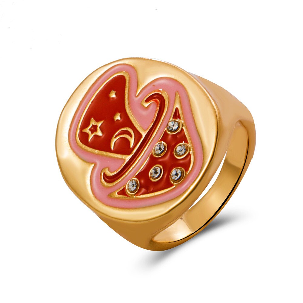 Pilzringe für damen, boho-pilzring, süßer Ring Ich bin koreanischen stil, schlichter partyring-schmuck: 148- verrotten
