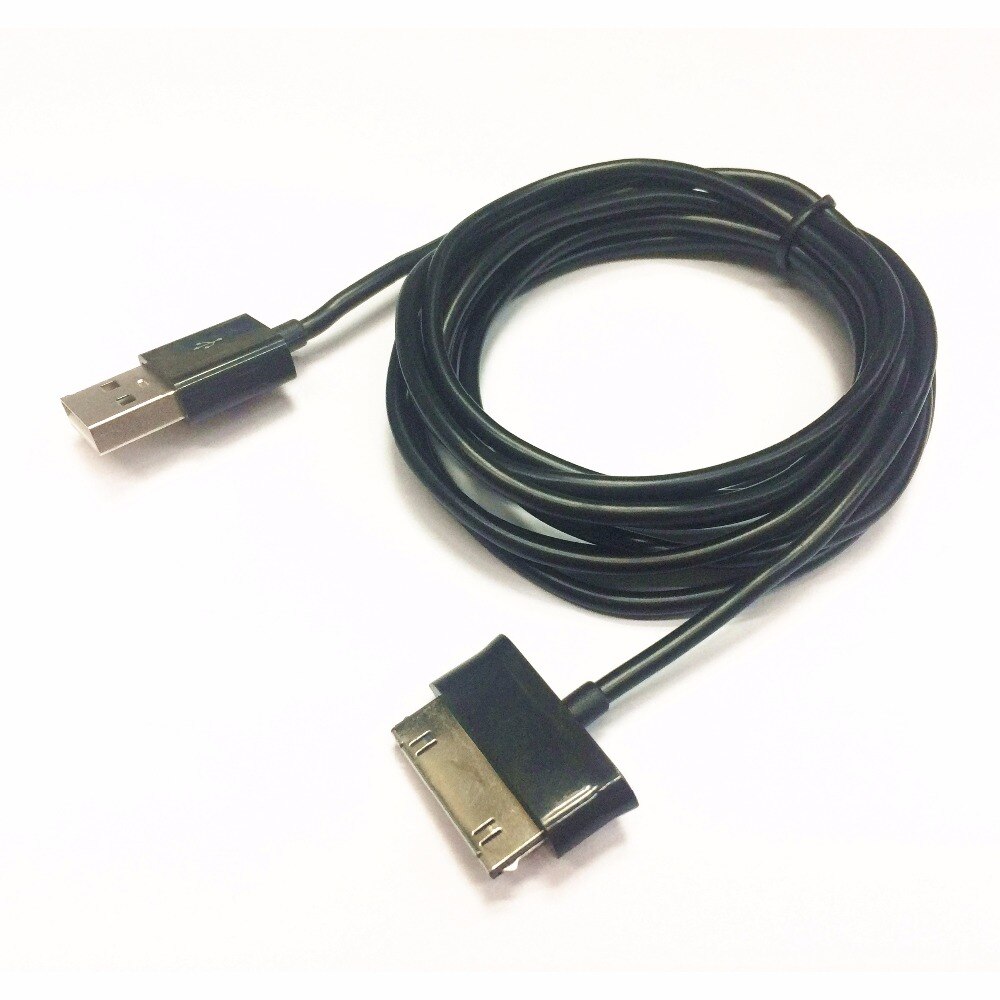 P1000 P7510 2M 6ft LONG THICK USB cable BLACK for Samsung Galaxy Tab 2 7.0 10.1 8.9 7.7 Plus