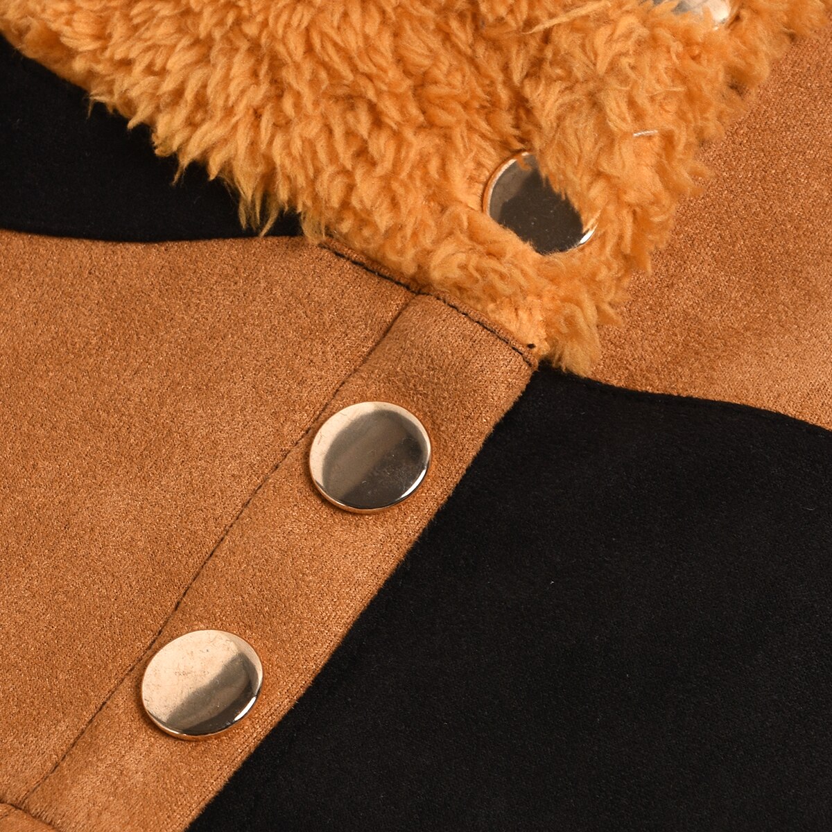 Kid Girls Skirt Autumn Winter Warm Fur Patchwork Mini Skirt With Buttons Children High Waist Skirts For Kid Girl 3-8Years