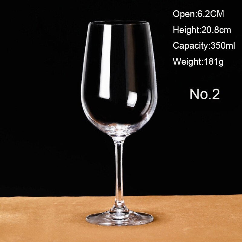 6PCS 13 Transparent Wine glass set a tall champagne glass European white wine glass without lead: 2