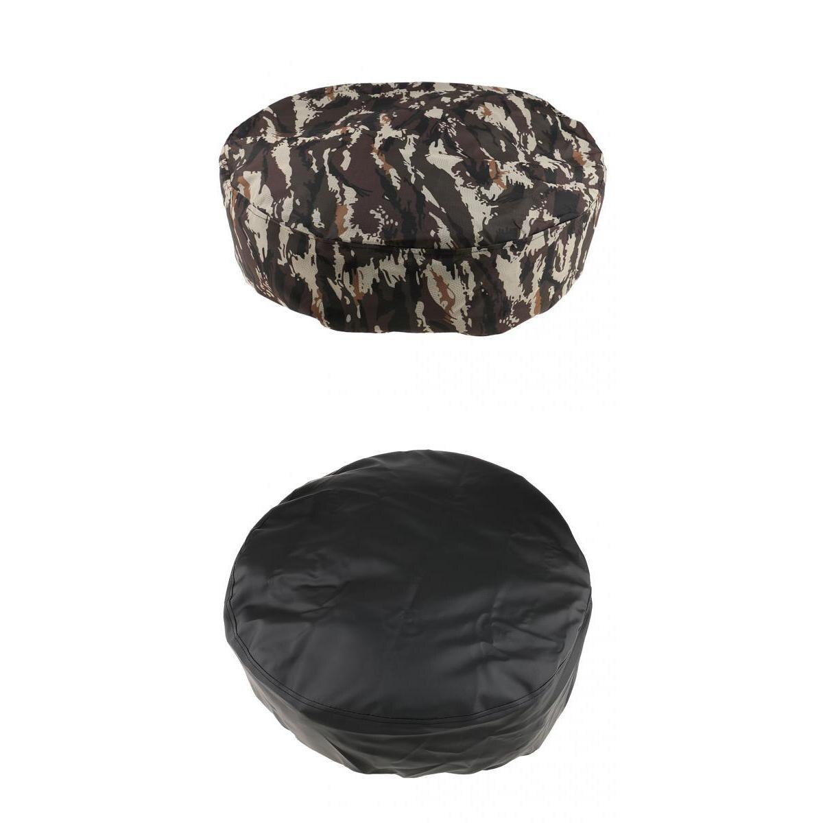 13 inch camo + zwarte auto vrachtwagen achter reserveband bandhoes wielhoes wielhoes universele pasvorm band 23 "