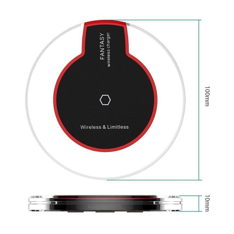 5W Car Mobile Wireless Charger With Crystal Round Wireless Charger For Easy To Use And
