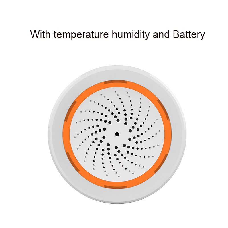 Tuya Smart Temperature And Humidity Alarm Built-In Battery 3 In 1 Zigbee Sensor, Can Be Used With TUYA Smart Hub: With HT and battery