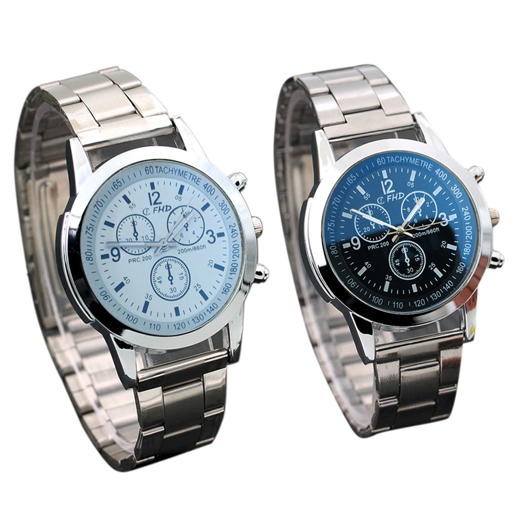 Mannen Quartz Horloge Horloges Rvs Sport Uur Wrist Analoge Hombres Uur Reloj Klok Horloge