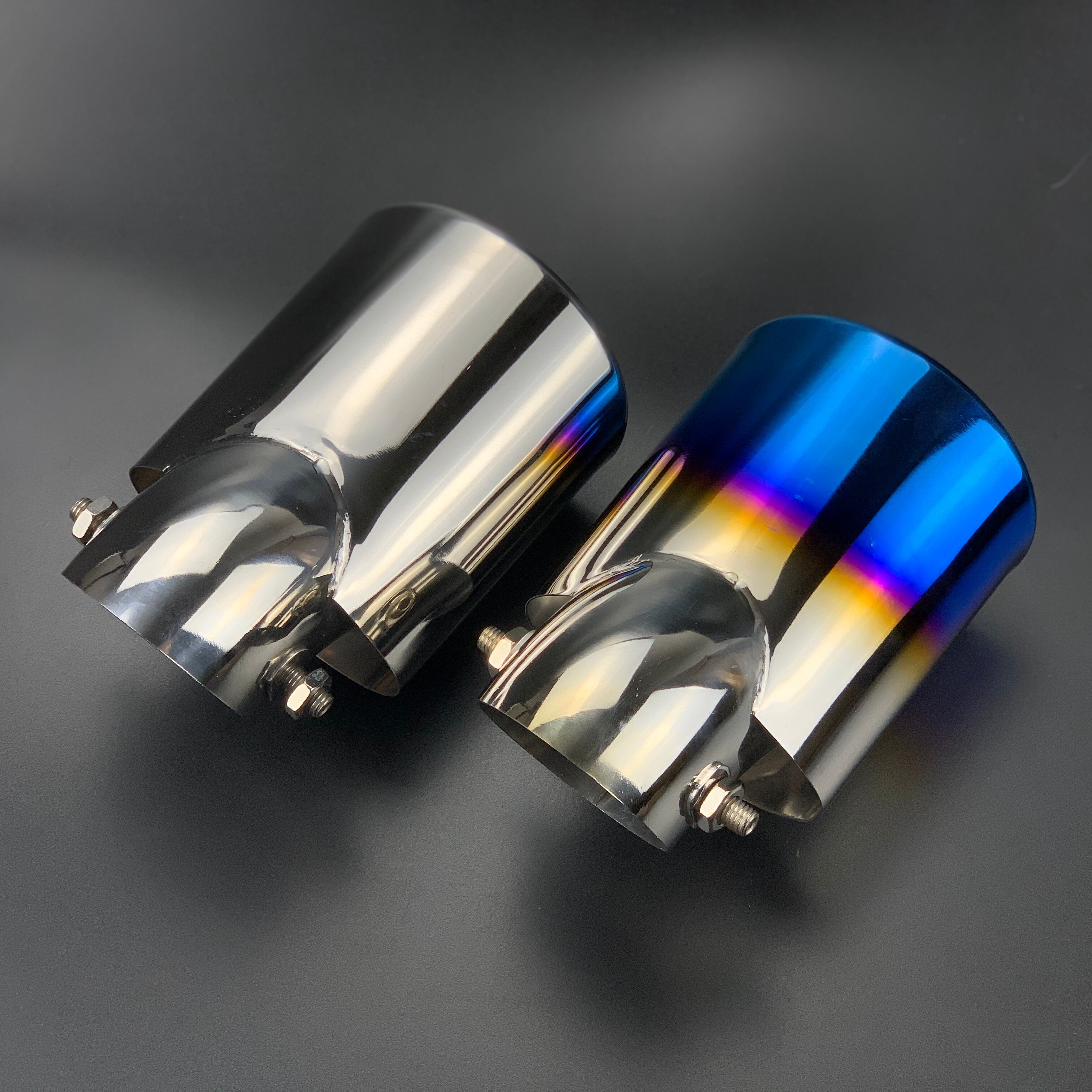 Tubos de escape de estilo de coche, cubierta de sistema de escape trasero para Mitsubishi Outlander , accesorios para automóviles