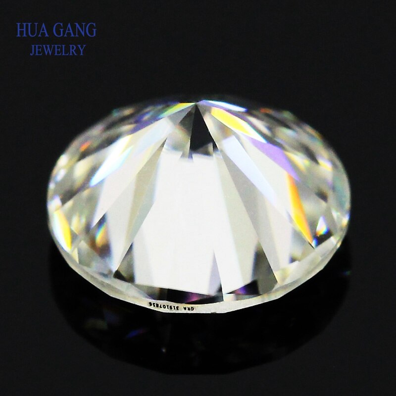 Runde Brillant schneiden 1ct GH Farbe Moissanite verlieren Stein Perlen 6,5mm VVS1 Ausgezeichnete schneiden Klasse Prüfung positiv Labor Diamant edelstein