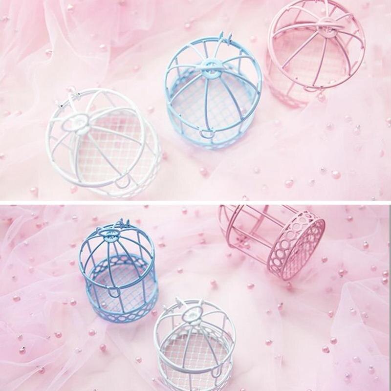 Multicolor Desktop Iron Candy Box Mini Wedding Party Ornament Bird Cage