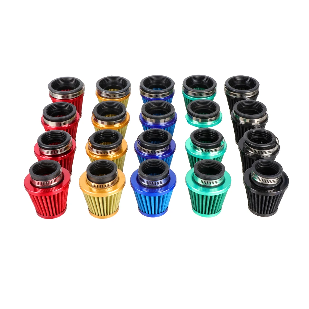Filtre à air pour moto et scooter, 38mm, 45mm, 50mm, 60mm, kit d'induction d'admission pour dean 6, 50cc, 110cc, 125cc, D343, Pit Bike, façades RL