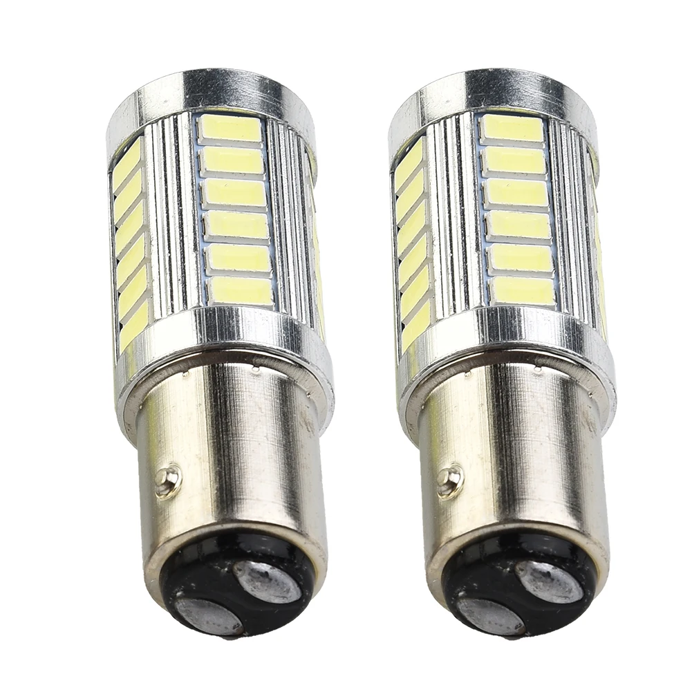 2× 1157 P21/5W 380 BAY15D CAR STOP TAIL BRAKE LED BULBS LAMP LIGHT 33 12V Car Accessories Brake Lights