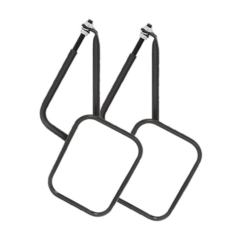 For Jeep Wrangler CJ YJ TJ JK JL Car Side Mirrors Square Doorless Rear View Mirrors Easy To Install