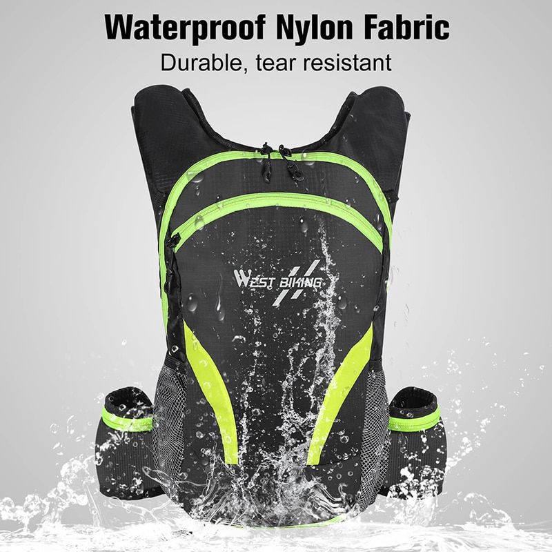 ovest bicicletta 10L sport Zaini Bici Pieghevole Borsa Da Viaggio Sacchetto di Alpinismo Delle Donne Degli Uomini Zaino Tenere Riciclaggio Della Bicicletta Del Sacchetto di Acqua