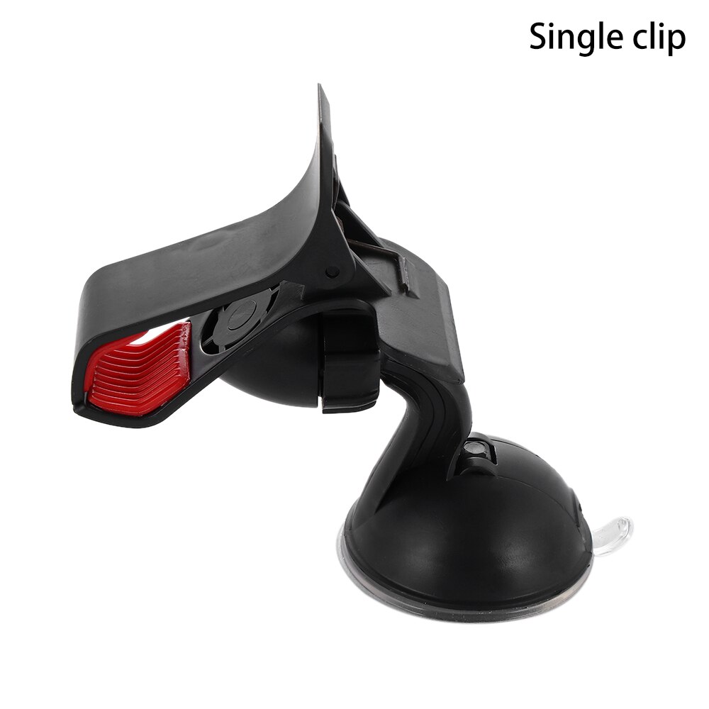 1PC 360 Degree Adjustable Auto Mobile Phone Stand Car Holder Dashboard Windshield Bracket for Universal Smartphone Accessories: Black 02