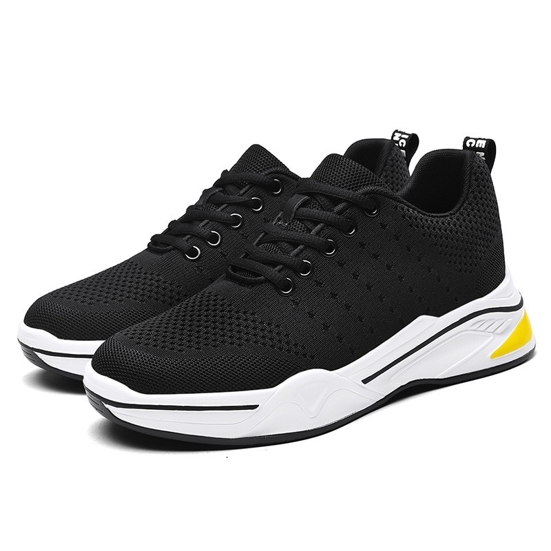 Heightening Shoes Elevator Shoes Height Increase Shoes for Men Casual Height Increase 8CM White Shoes Black Shoes Sneakers
