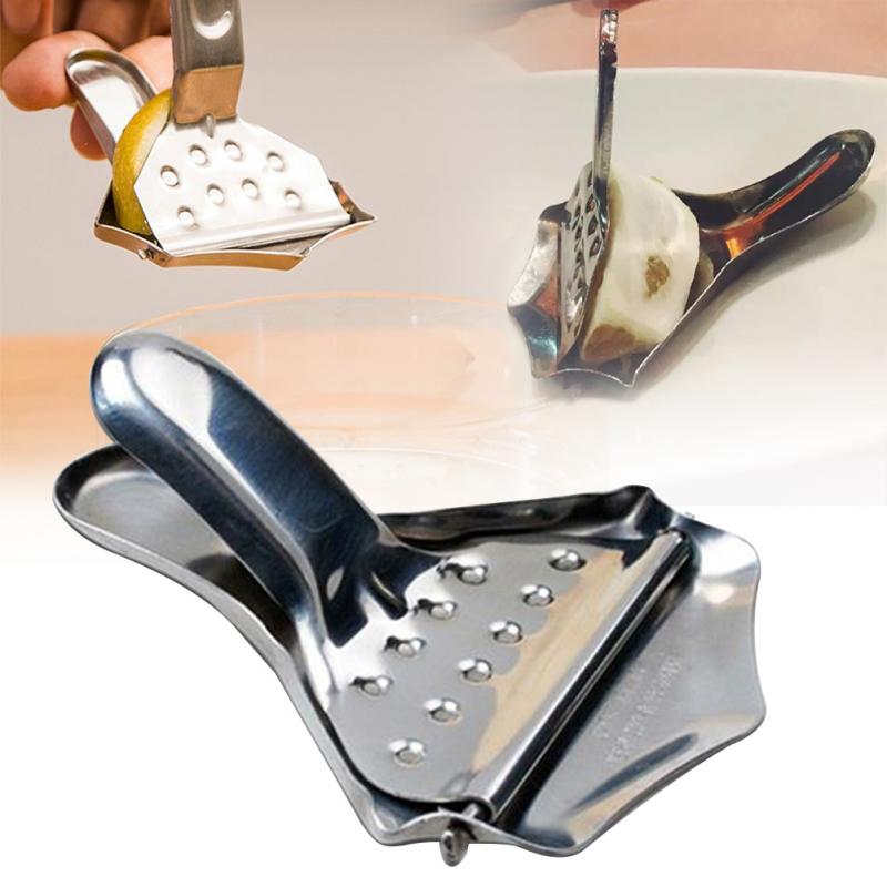 Metal manuel håndpres citronpresser rustfrit stål frugt lime appelsin juicer kileværktøj køkken bar tilbehør