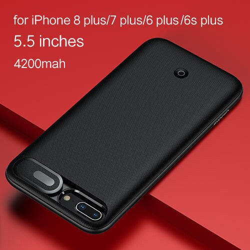 USAMS Power Bank Case for iPhone 11 pro max External portable battery Charge case for iPhone 11 Ultra-thin Data Backup chargers: iP 6P 7P 8P 5.5 inch