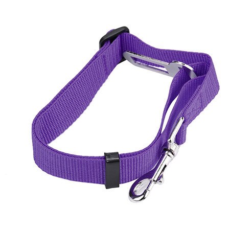 Huisdier Autogordel 2.5Cm Materiaal Huisdier Veiligheid Riem Hond Trekkabel Hond Veiligheidsgordel: purple