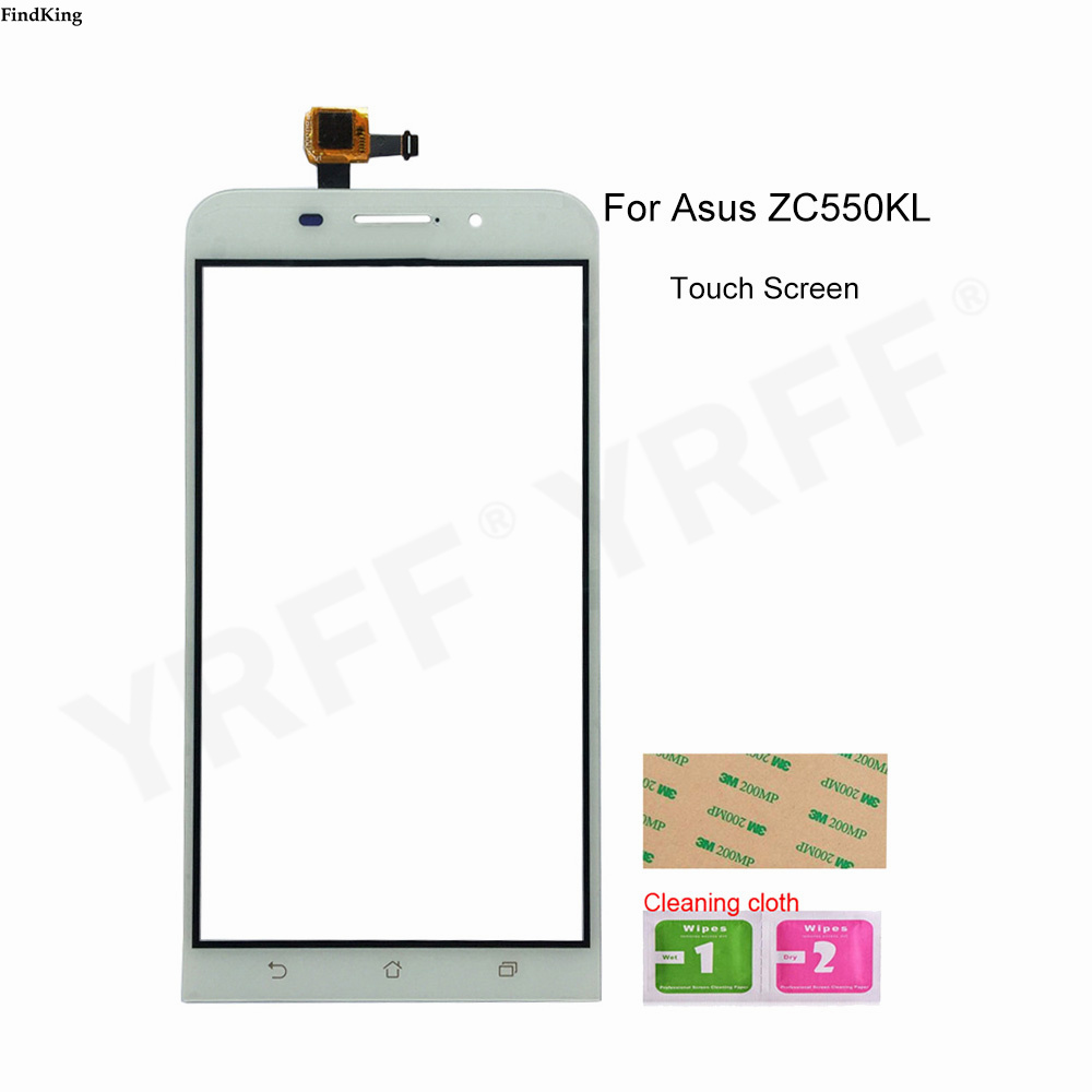5.5&quot; Touch Screen For Asus ZenFone Max ZC550KL Touch Screen Digitizer Sensor Outer Glass Lens Panel Replacement: White No Tools