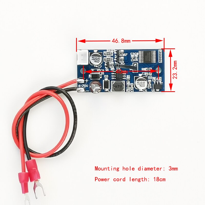 DC 6-70V Cooling fan Intelligent temperature control module Chassis cooling Motor Speed Controller For Computer PC