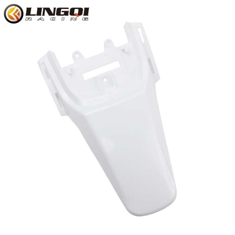 LINGQI CRF50 Rear Fender Motorcycle Pit Dirt Bike Mudguard Mud Guard Plastic Body Cover for CRF 50 Protection Accessories: WHITE